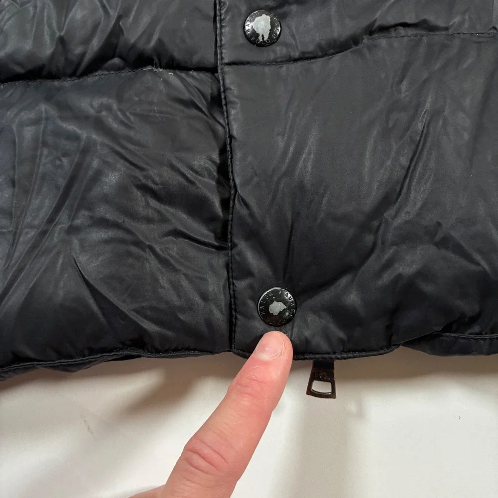 Vintage Polo Ralph Lauren Down Puffer Vest 2XL Black Filled Quilted Pony